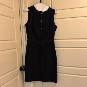 Tory Burch Black Sleeveless Dress with Button Detail Size‎ 6